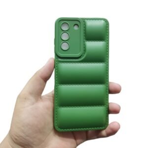 Samsung Galaxy S21FE ( S21 fe ) Back Cov Puffer Case - Samsung Galaxy S21 FE 5G, Green