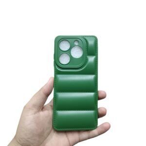 Itel P55 Puffer Case - Itel P55, Green