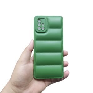 Samsung Galaxy A71 Puffer Case - Samsung Galaxy A71, Green Down