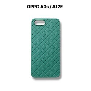 OPPO A3s / A12E Woven Matte Case - OPPO A12E / A3s, Green Woven