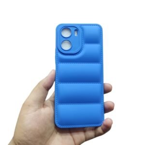 Vivo Y16 / Y02s Puffer Case - Vivo Y02s / Y16, Blue Down