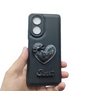 OPPO A58 Glitter Case - OPPO A58, Black