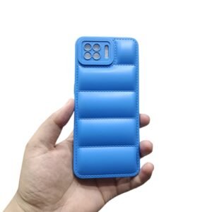OPPO F17 Puffer Case - OPPO F17, Blue Puffer