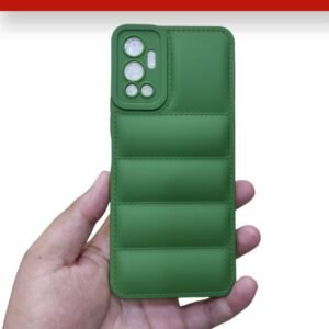 Infinix Hot 12 ( Hot 12 ) Lavish Soft Fa Leather Fabric Case - Infinix Hot 12, Green Down