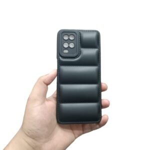OPPO A54 Back Cover - OPPO A54, Black Puffer