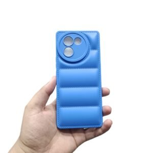 Vivo V30E 5G Puffer Matte Case - Vivo V30E 5G, Blue Puffer