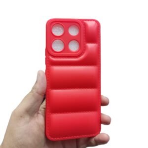 Itel A60 / A60s Puffer Case - Itel A60 / Itel A60s, Red