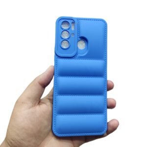 Tecno Pova Neo ( Pova Neo ) Back Cover S Puffer Case - Tecno Pova Neo, Blue Down