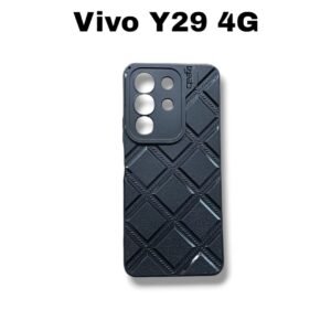 Vivo Y29 4G Silicone Leather Case - Vivo Y29 4G, Black Box