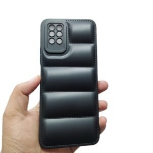 Infinix Note 8 Silicone Matte Case - Infinix Note 8, Black Puffer