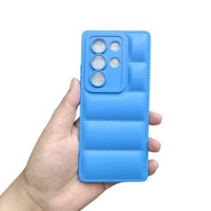 Itel S25 Ultra Mobile Puffer Case - Itel S25 Ultra, Blue Puffer