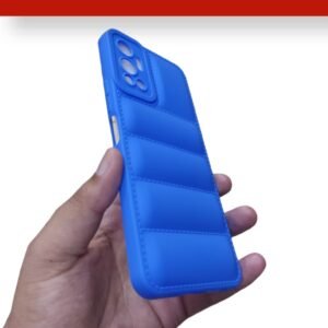 Infinix Hot 12 ( Hot 12 ) Lavish Soft Fa Leather Fabric Case - Infinix Hot 12, Blue Down