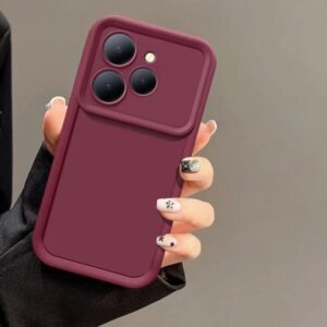 Tecno Spark 40 4G Silicone Matte Case - Tecno Spark 40 4G, Maroon