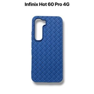 Infinix Hot 60 Pro 4G Leather Case - Infinix Hot 60 Pro, Blue Woven