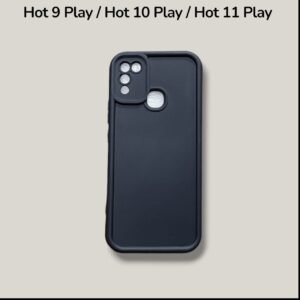 Infinix Hot 9 Play / Hot 10 Play / Hot 11 Play Puffer Matte Case - Infinix Hot 10 Play / Hot 11 Play, Black Solid