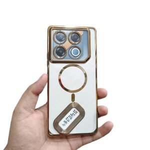 Infinix GT20 Pro 5G Clear Shockproof Case - Infinix GT20 Pro 5G, Gold