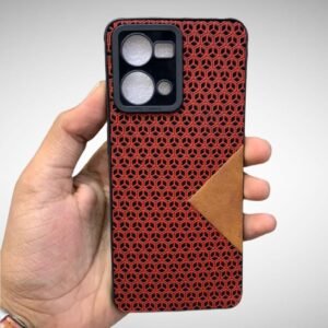 OPPO F21 Pro 4G Leather Fabric Case - F21 Pro 4G, Red