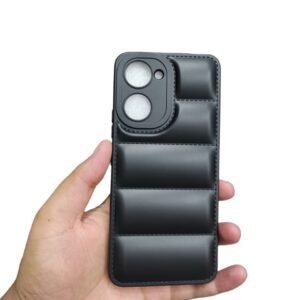 Vivo Y03 4G / Y18 4G Puffer Case - Vivo Y03 4G, Black Down