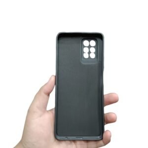 Infinix Note 10 Pro Color Cornor Window Shutter Back Cover - Infinix Note 10 Pro, Black Offical