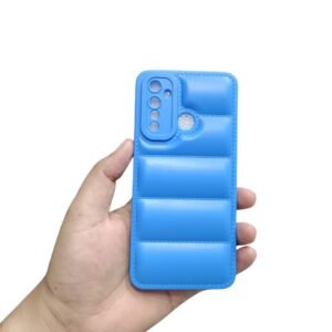 Realme 5 Pro Puffer Matte Case - Realme 5 Pro, Blue