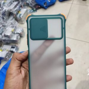 Infinix Note 10 Pro Color Cornor Window Shutter Back Cover - Infinix Note 10 Pro, Green