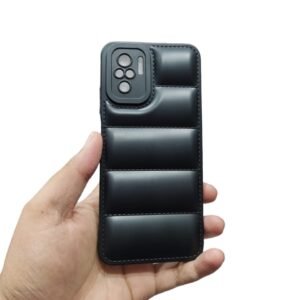 Redmi Note 10 / Note 10s / Note 10 4G Puffer Case - Redmi Note 10 / Note 10s / Note 10 4G, Black Down