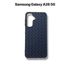 Samsung Galaxy A26 5G Leather Woven Case - Samsung A26 5G, Black