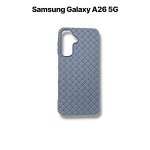Samsung Galaxy A26 5G Leather Woven Case - Samsung A26 5G, Grey