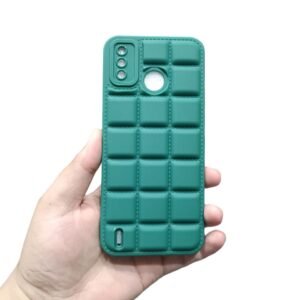Tecno Spark 6 Go Puffer Case - Tecno Spark 6 Go, Green Puffer