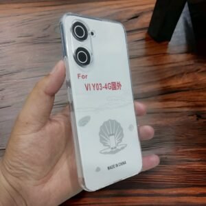 Vivo Y03 4G / Y18 4G Clear Shockproof Case - Vivo Y03 4G, Dust Plug