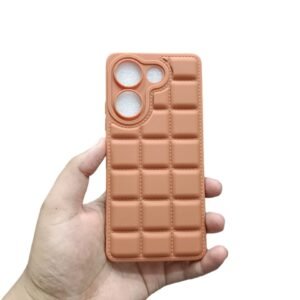Tecno Camon 20 / Camon 20 Pro Puffer Matte Case - Tecno Camon 20 / Camon 20 Pro, Brown Box