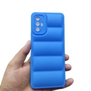 Tecno Spark 8 Pro Puffer Matte Case - Tecno Spark 8 Pro, Blue