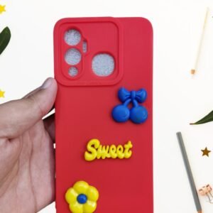 Infinix Hot 12 Play ( Hot 12 Play ) Back Back Cover - Hot 12 Play, Red Randomly