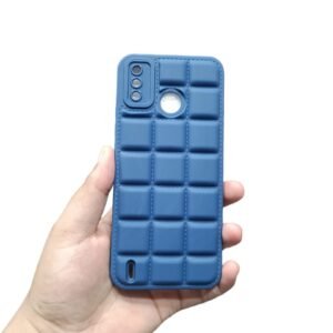 Tecno Spark 6 Go Puffer Case - Tecno Spark 6 Go, Blue Puffer