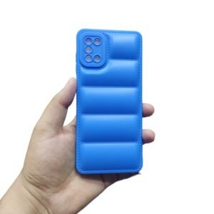 Samsung Galaxy A31 Puffer Case - Samsung Galaxy A31, Blue Down