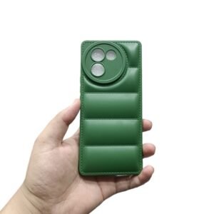 Vivo V30E 5G Puffer Matte Case - Vivo V30E 5G, Green Puffer