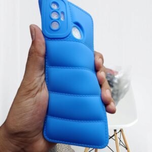 Tecno Spark 7 / 7T ( Spark 7T ) Soft Mat Puffer Matte Case - Tecno Spark 7 / 7T, Blue Down