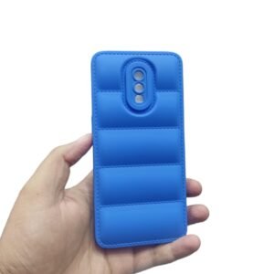 One Plus 6T / One Plus 7 ( 1+ 6T ) ( 1+ Puffer Matte Case - 1+6T / 1+7, Blue Puffer