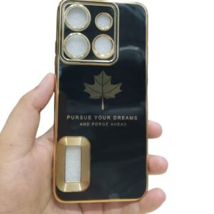 Infinix Smart 7 6D Plating Silicone Shockproof Case - Tecno Spark Go 2023 / Infinix Smart 7, Black