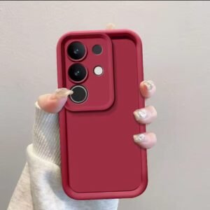 Vivo Y29 4G Silicone Matte Case - Vivo Y29 4G, Maroon