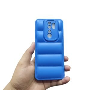 Redmi Note 8 Pro Matte Shockproof Case - Redmi Note 8 Pro, Blue Down