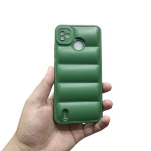 Tecno POP 5 Puffer Case - Tecno POP 5, Green Puffer