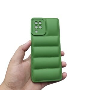 Samsung Galaxy A12 Puffer Matte Case - Samsung Galaxy A12, Green Puffer