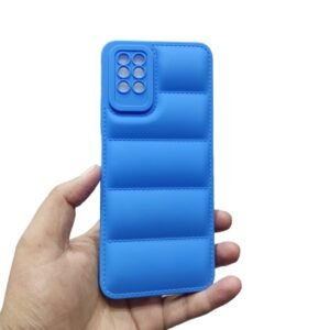 Infinix Note 8 Silicone Matte Case - Infinix Note 8, Blue Puffer