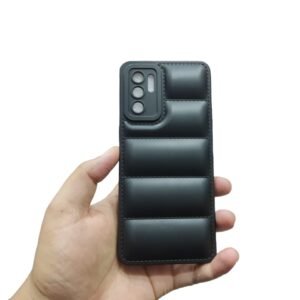 OPPO Reno 6 ( 4G ) Soft Matt Color Butto Matte Shockproof Case - OPPO Reno 6 ( 4G ), Black Down