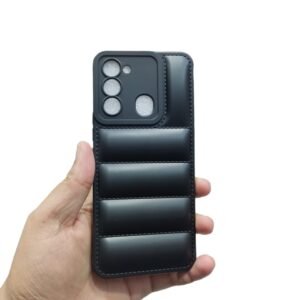 Tecno Spark 8C Puffer Case - Tecno Spark 8C, Black Down