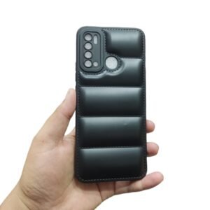 Tecno Pouvior 4 / 4 Pro Puffer Case - Tecno Pouvior 4 / 4 Pro, Black Down
