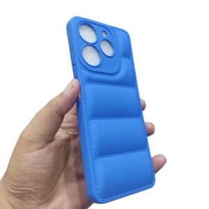 Tecno Spark 10 Pro Puffer Matte Case - Tecno Spark 10 Pro, Blue