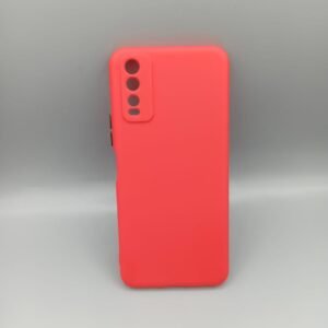 Vivo_ Y20 / Y12s / Y20s / Y12A Soft Matt Matte Shockproof Case - Vivo_ Y20 / Y12s / Y20s / Y12A, Red