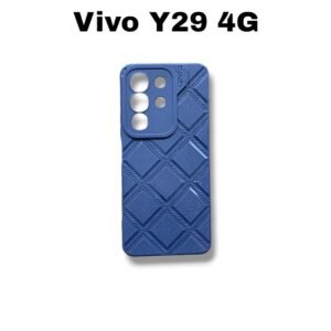 Vivo Y29 4G Silicone Leather Case - Vivo Y29 4G, Blue Box